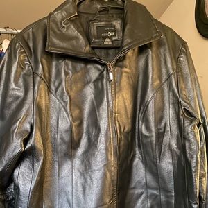 EAST 5TH BLACK LEATHER MENS JACKET Size 1x